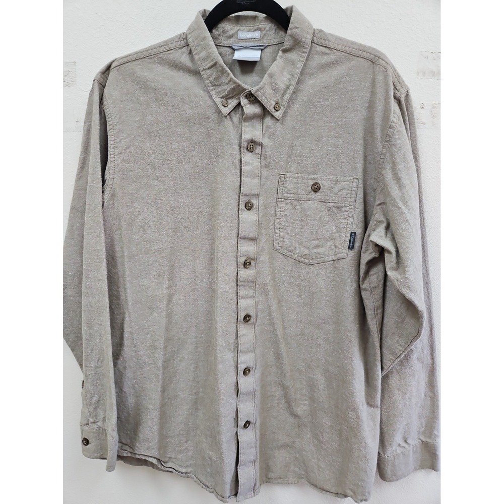 Columbia Shirt Mens Large Cotton Pocket Button Down